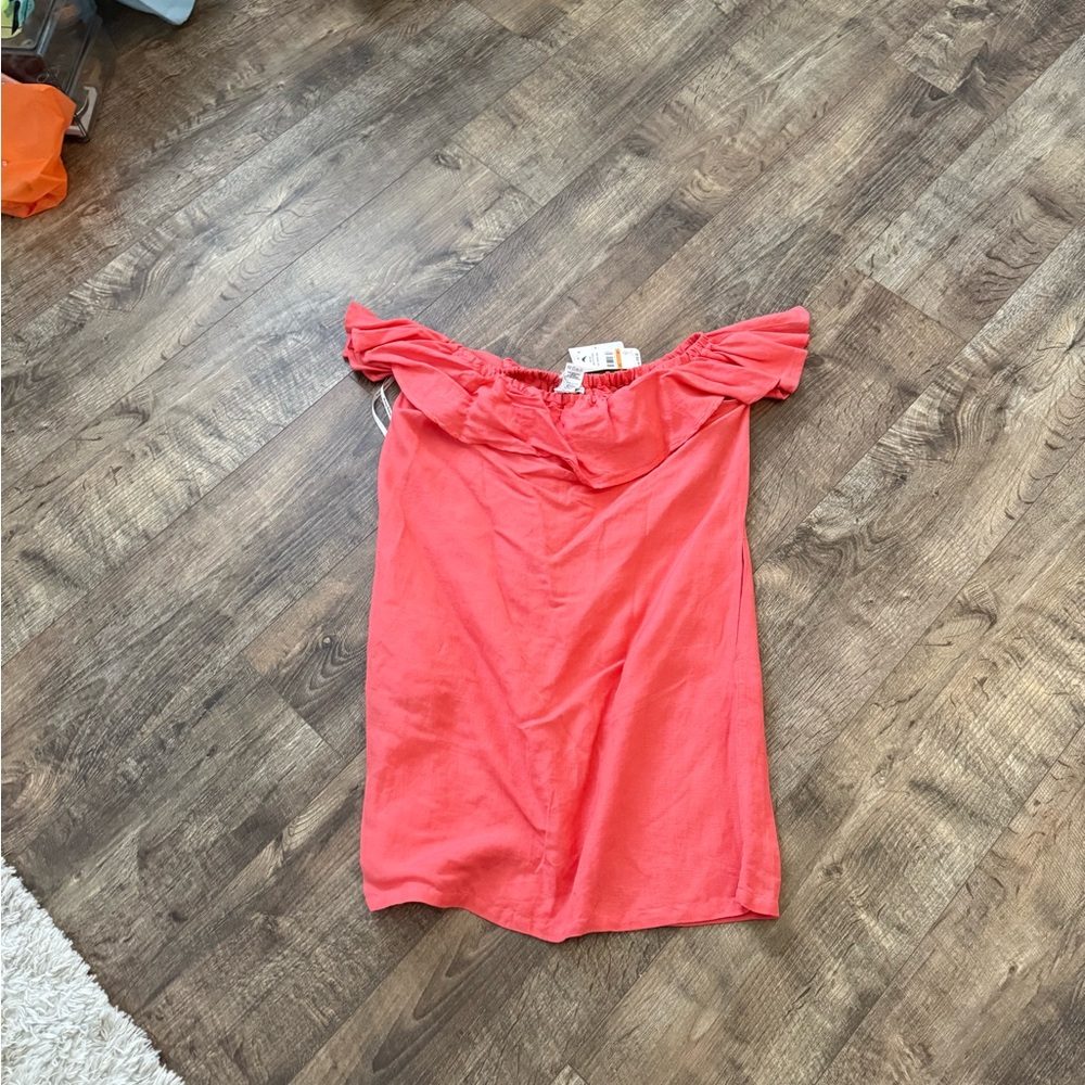 Tommy Bahama One-Shoulder Ruffle Shift Dress - Hot Pink - Picture 2 of 3